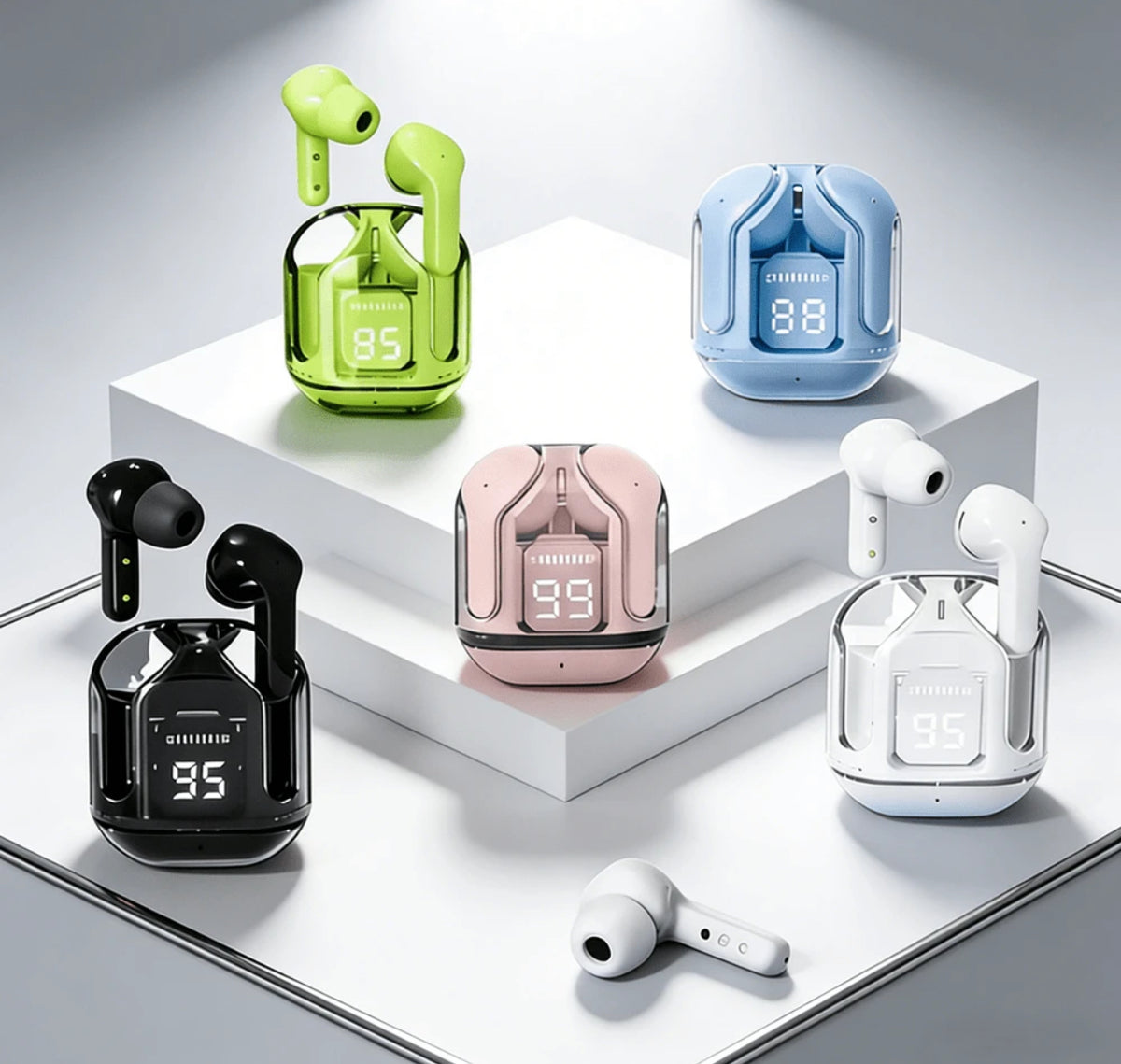Transparent TWS Wireless Bluetooth airbuds – HiFi Sound | Bluetooth