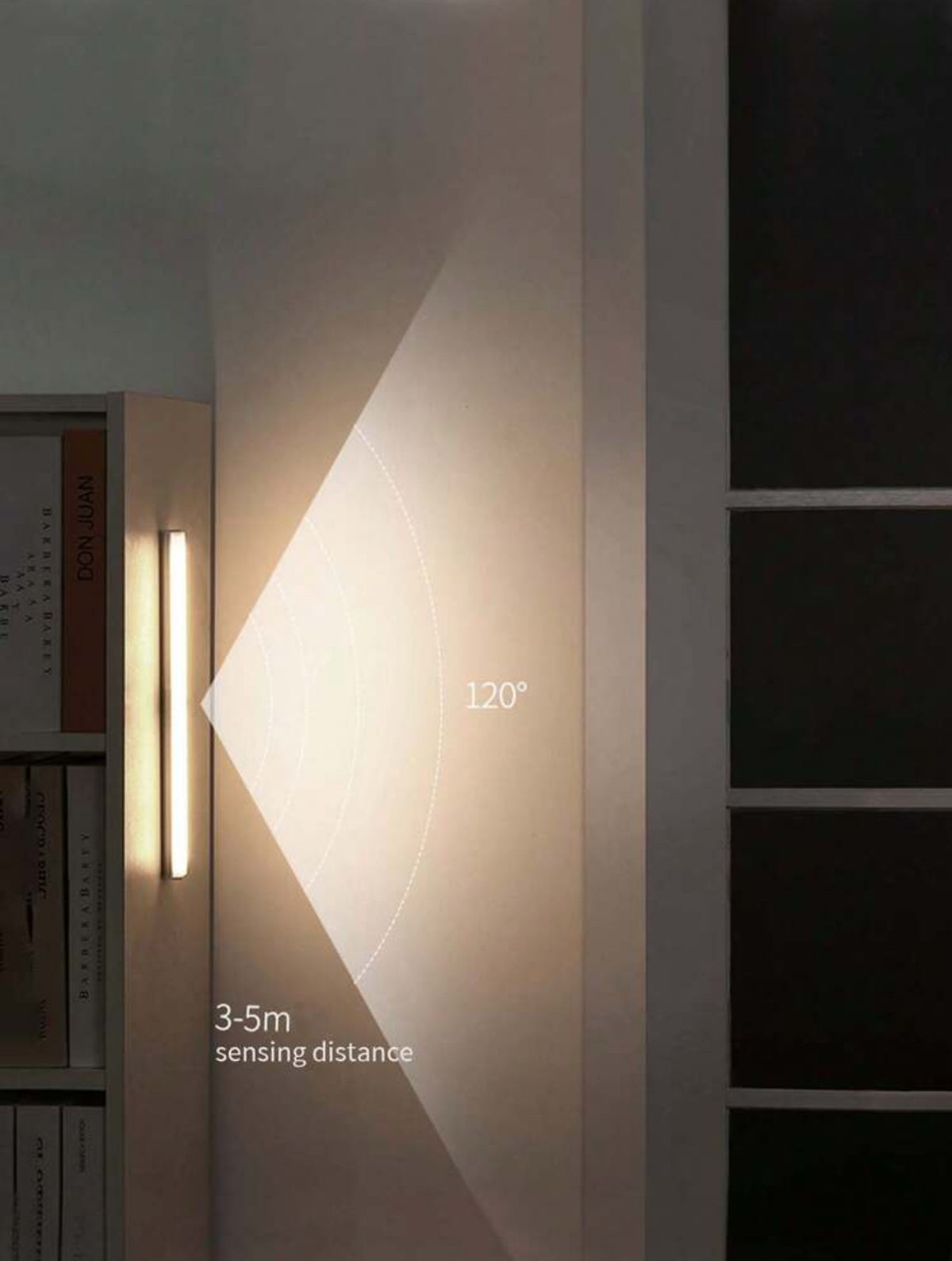 Wireless Motion Sensor Night Light – Rechargeable Magnetic LED Lamp for Closet, Drawer, Kitchen, Bedroom