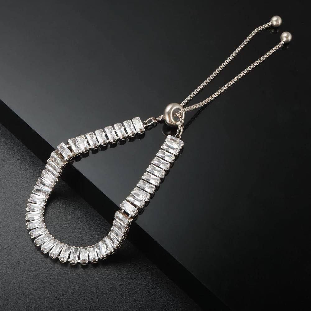 Shaddad Bracelet – Gold-Plated with Zircon Stones (4 mm) S1