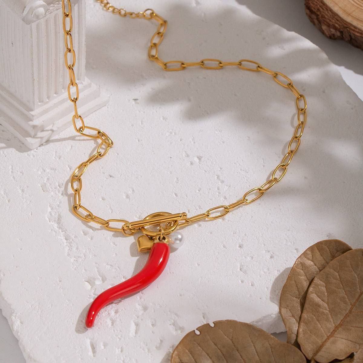 Pure 316 Stainless Steel Necklace with Stainless Steel Pendants S1