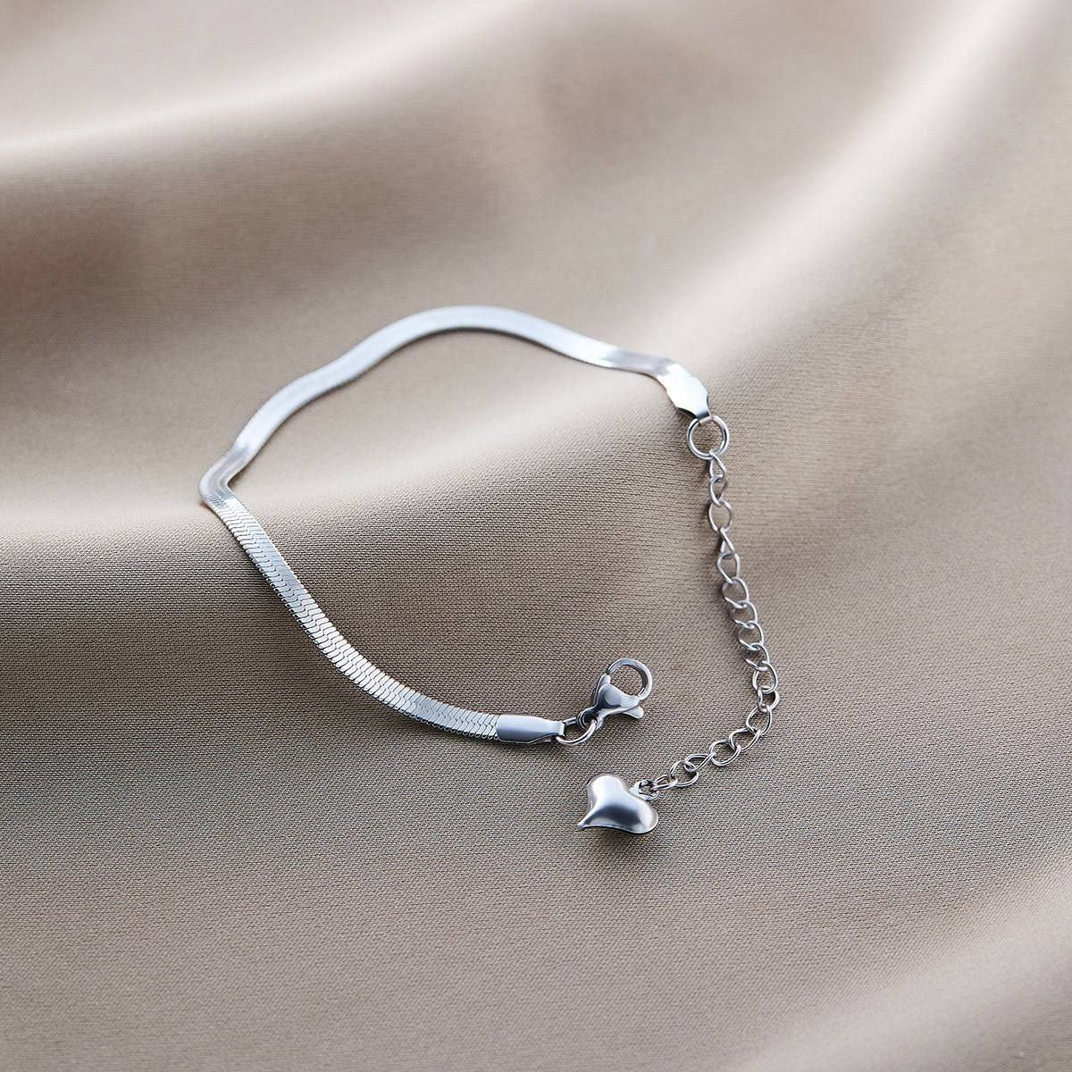 Pure 316 Stainless Steel Snake Chain Bracelet with 5cm Extension S1