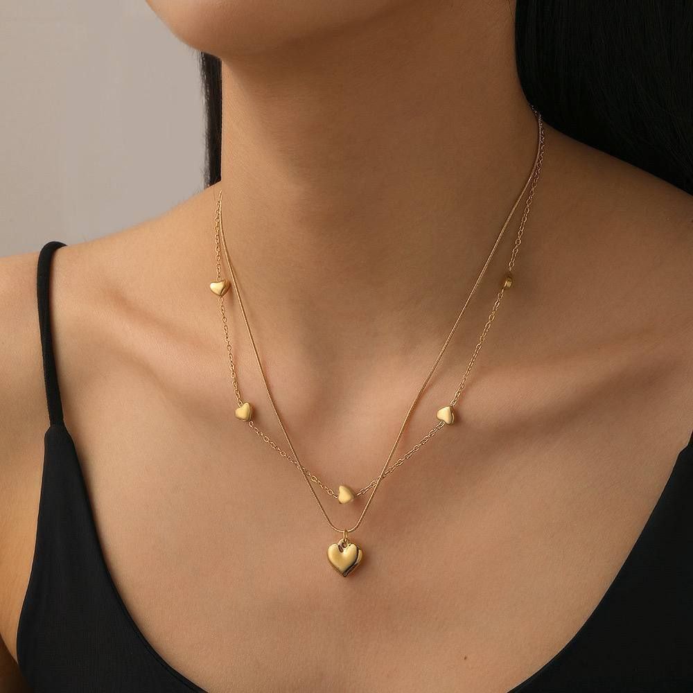 Double Layer Necklace Stainless Steel 316 S1