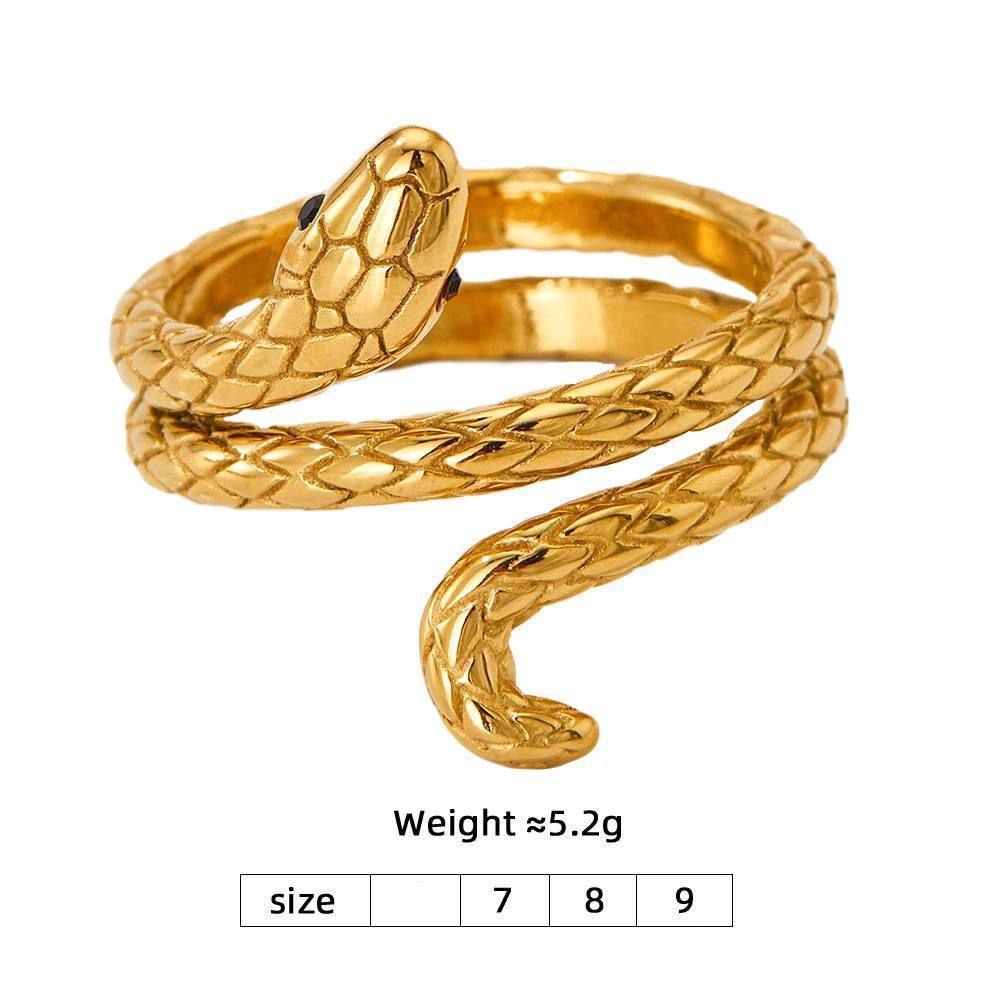 Heavy Stainless Steel Ring – Pure 316, Real Gold Plated S1