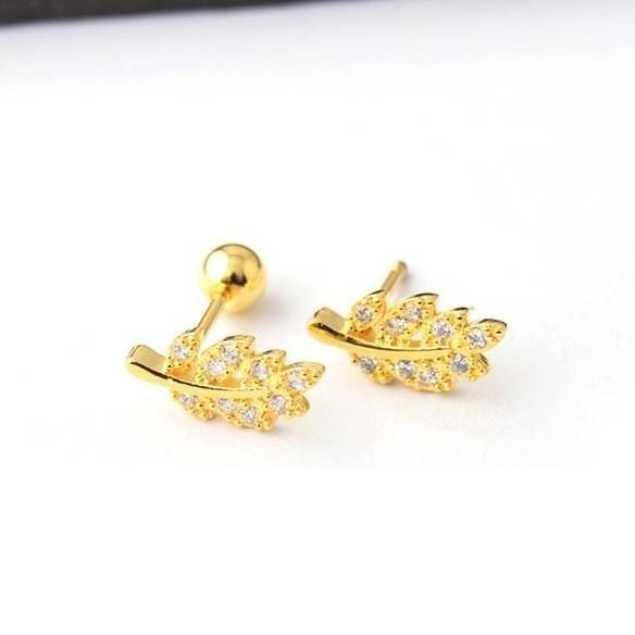 Ball Back Piercing Stainless Steel 316 Bar with Zircon Stones S1