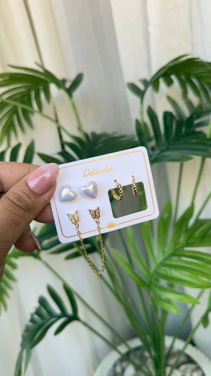 Chinese Gold Earring Card S1