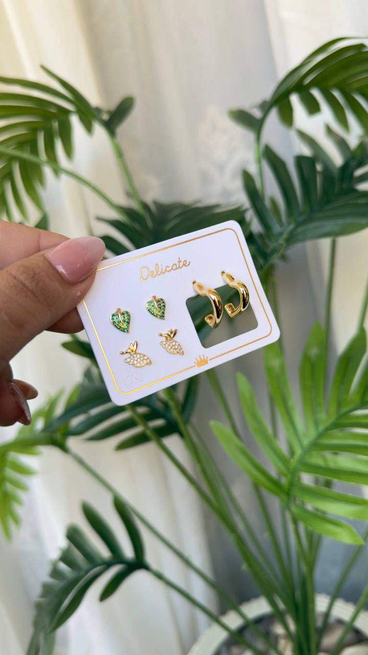 Chinese Gold Earring Card S1