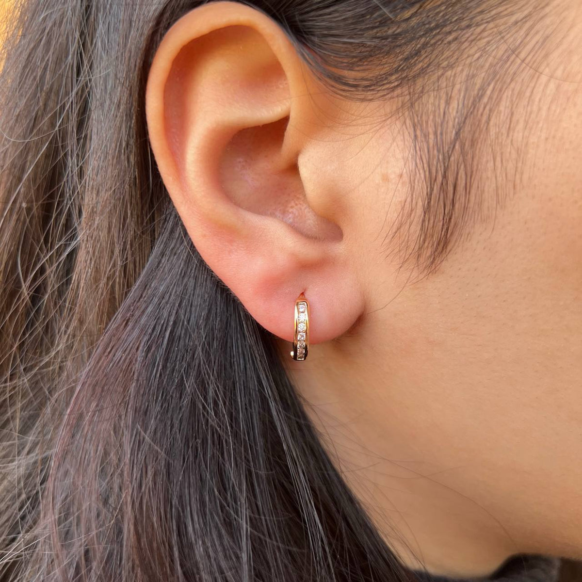 Chinese Gold Stud Earrings for Kids S1