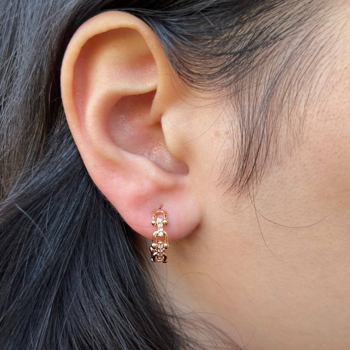 Chinese Gold Stud Earrings for Kids S1