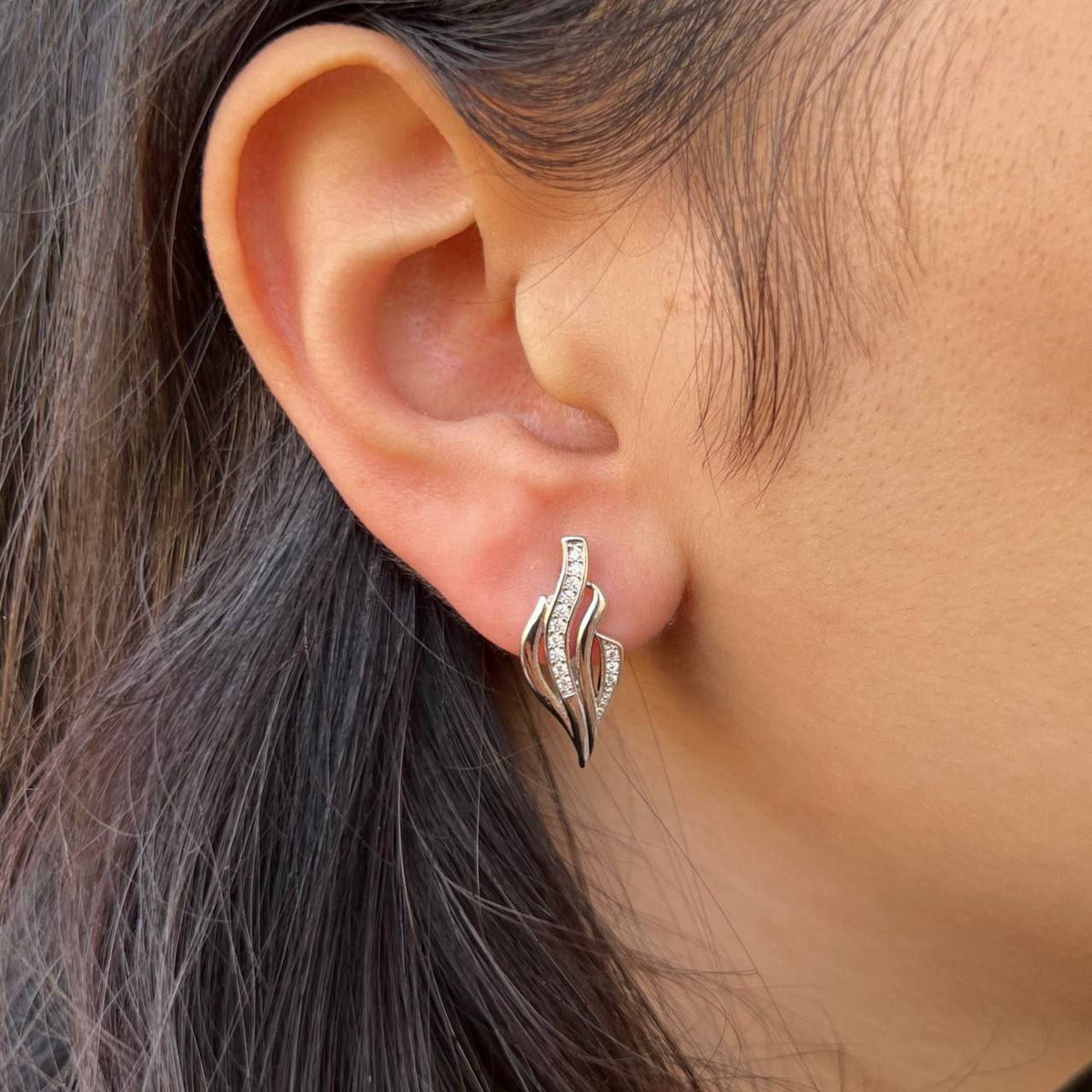 Chinese Gold Stud Earrings for Kids S1