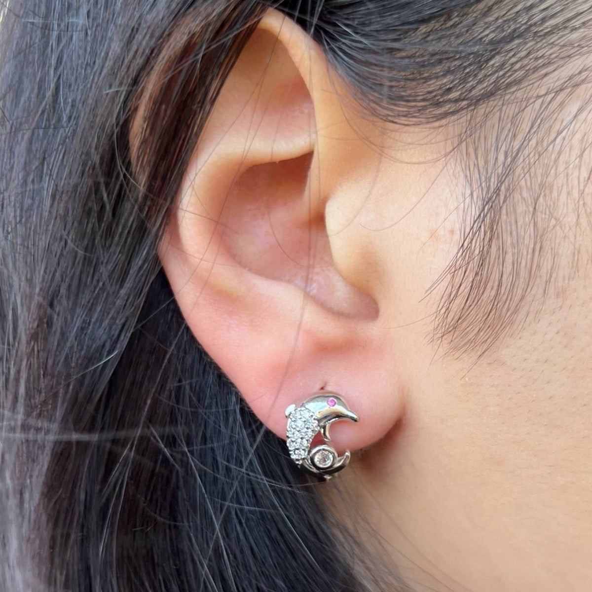 Chinese Gold Stud Earrings for Kids S1