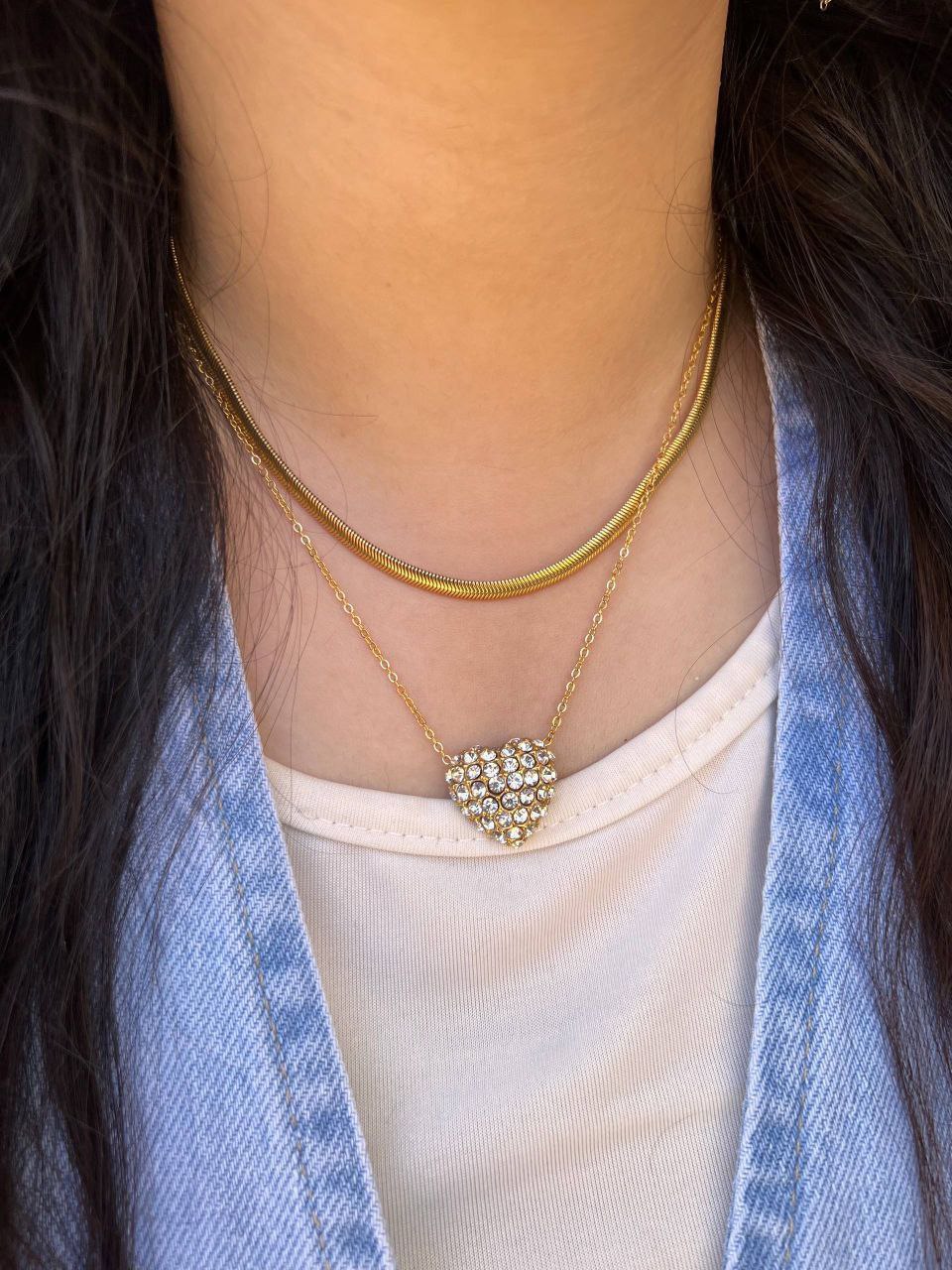 Double-Layer Necklace – Pure 316 Stainless Steel S1