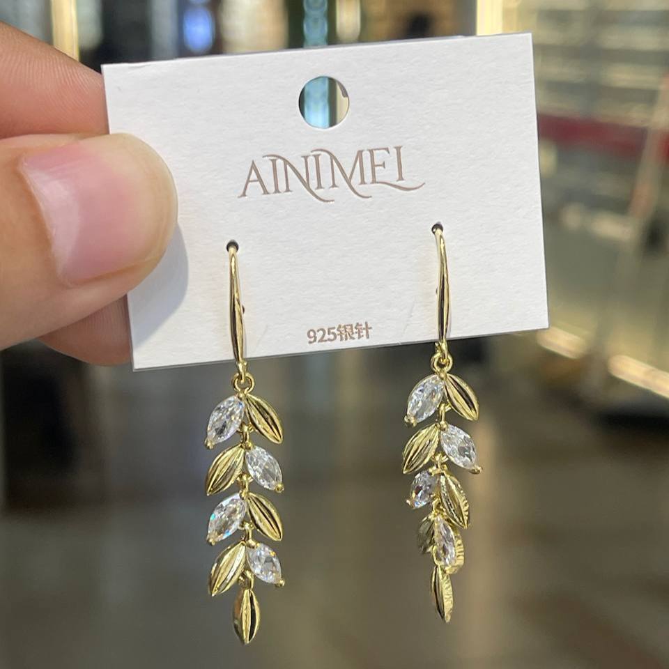 Twisted Shankle Hoop Earrings Silver 925 Gold Plated S1