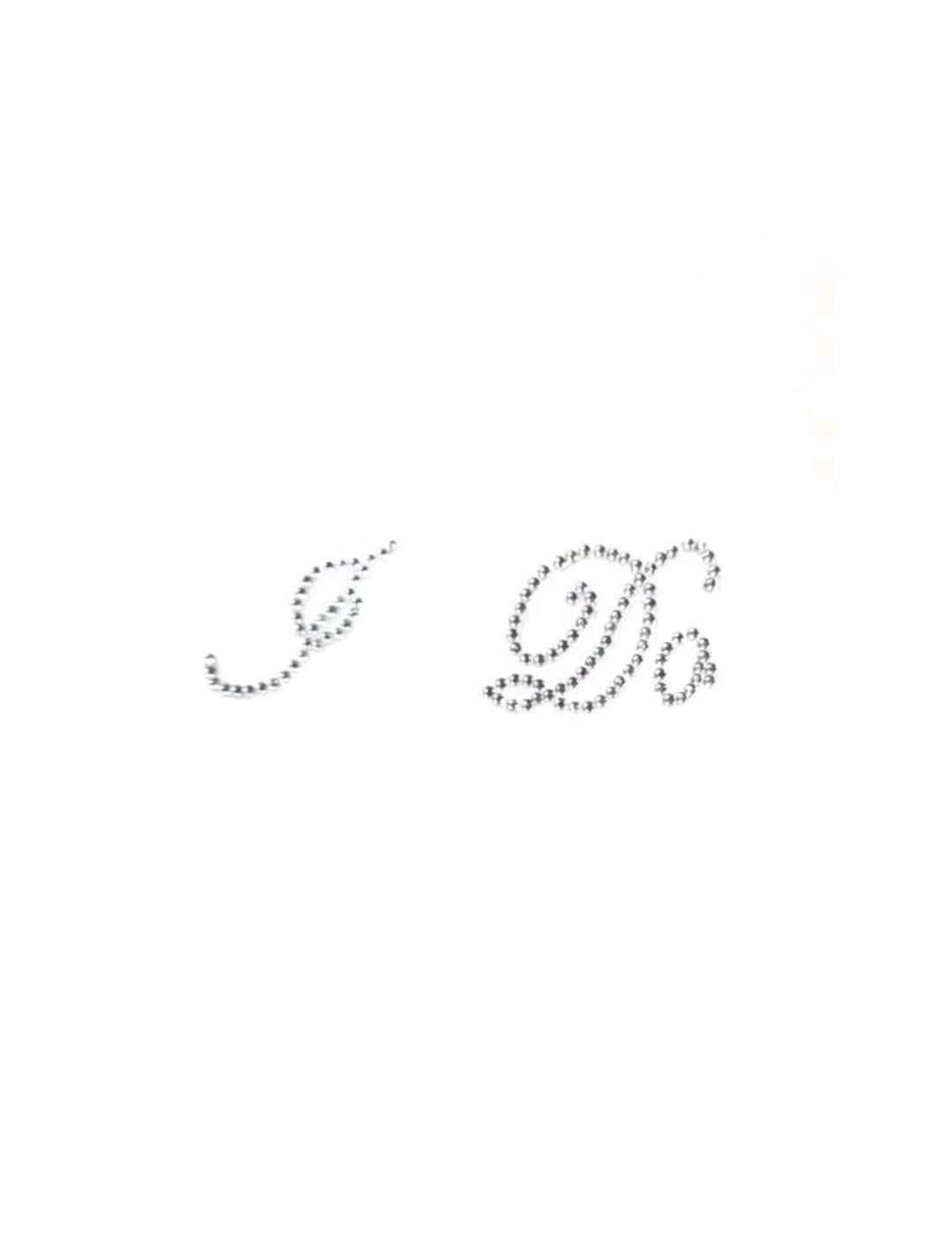 1-Piece “I DO” Rhinestone Shoe Sticker – Wedding Decoration