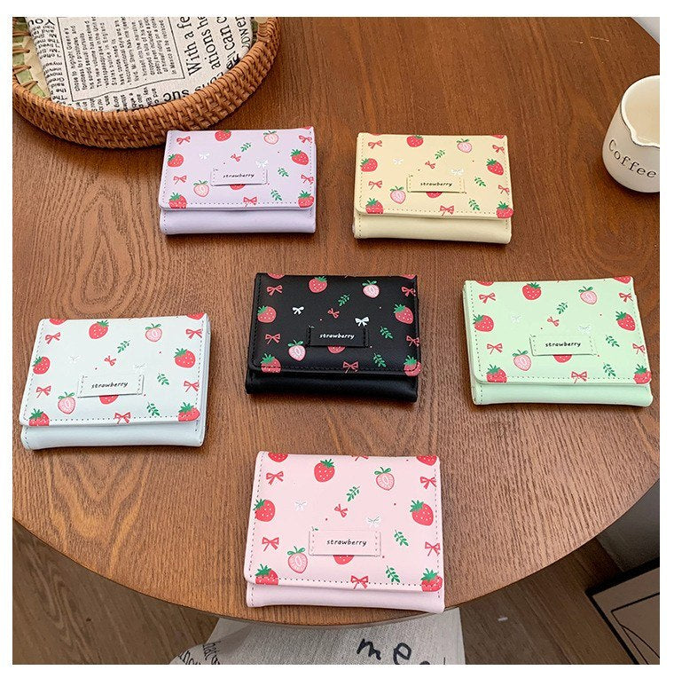Cute Strawberry Wallet – Multiple Colors | S2