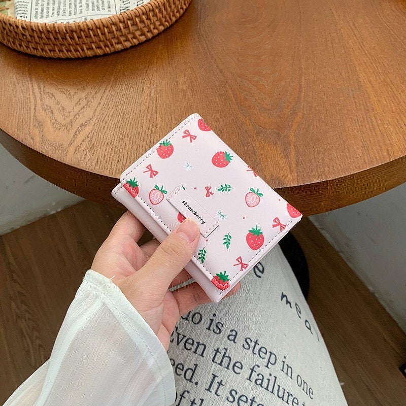 Cute Strawberry Wallet – Multiple Colors | S2