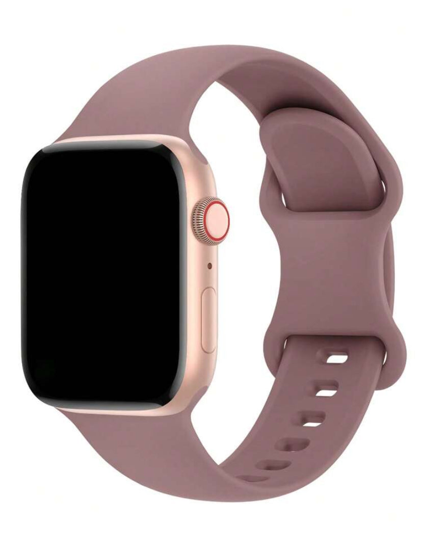 Sport Bands Compatible with Apple Watch – Soft Silicone Waterproof Strap – Sizes 38mm, 40mm, 41mm, 42mm, 44mm, 45mm, 49mm – For Apple Watch Series 10/9/Ultra/8/7/6/5/4/3/2/1/SE – Unisex