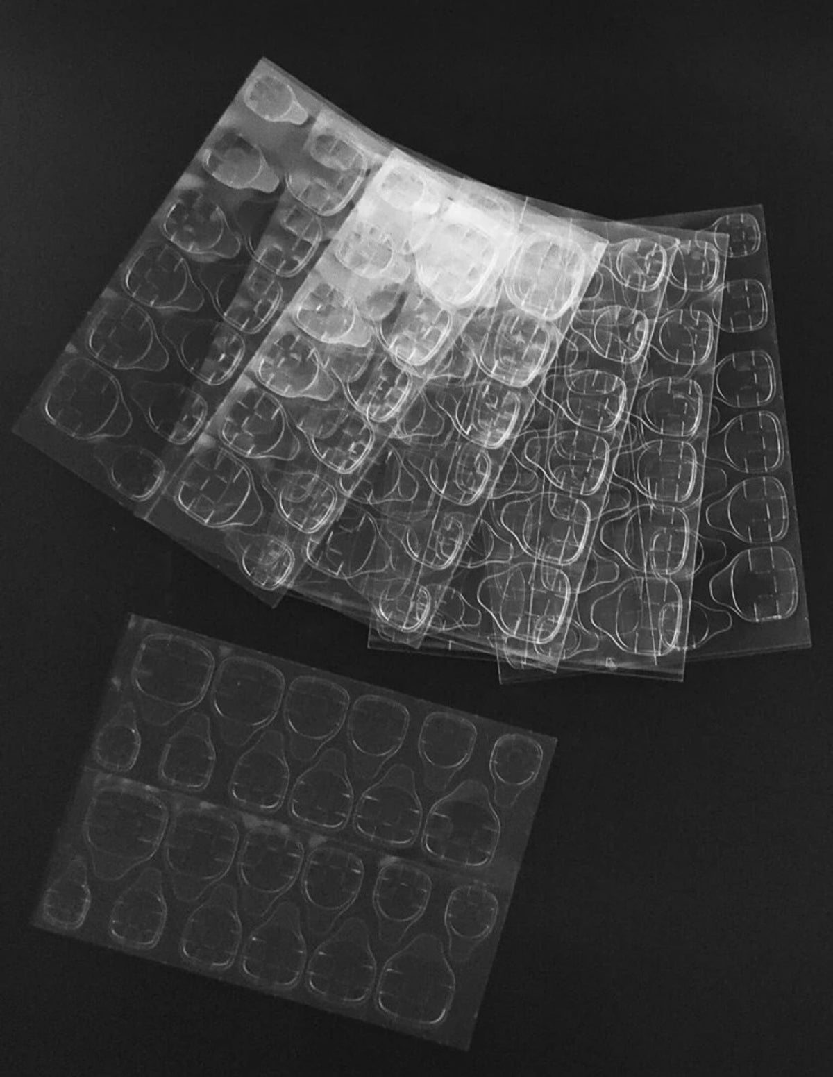 Nail Adhesive Tabs – 6 Sheets | Double-Sided Nail Glue Stickers - DI6058 - DI6061