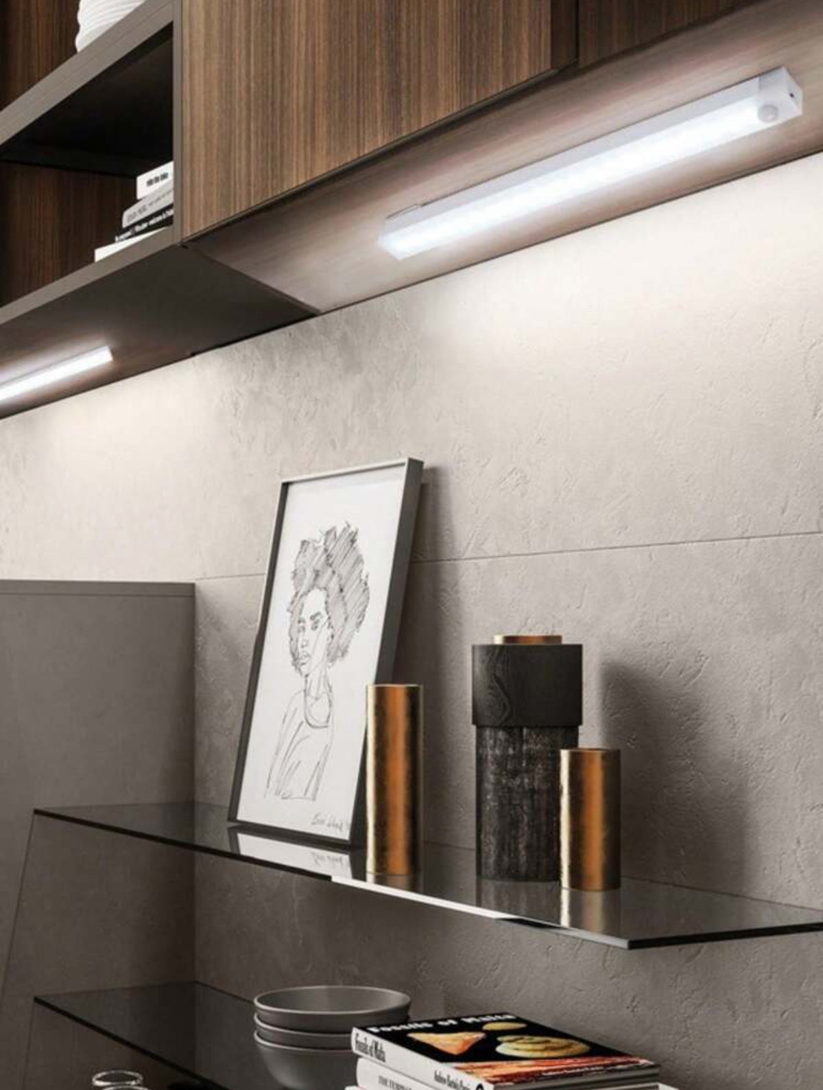 Wireless Motion Sensor Night Light – Rechargeable Magnetic LED Lamp for Closet, Drawer, Kitchen, Bedroom