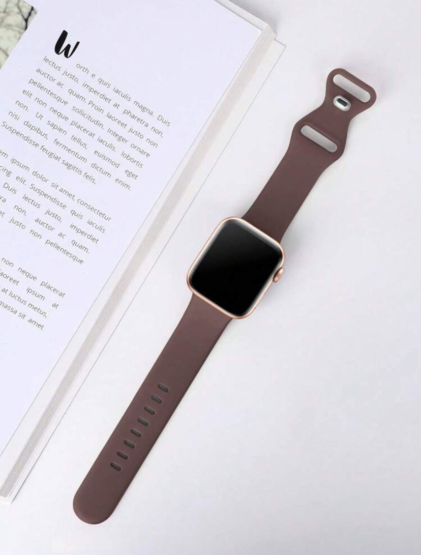 Sport Bands Compatible with Apple Watch – Soft Silicone Waterproof Strap – Sizes 38mm, 40mm, 41mm, 42mm, 44mm, 45mm, 49mm – For Apple Watch Series 10/9/Ultra/8/7/6/5/4/3/2/1/SE – Unisex