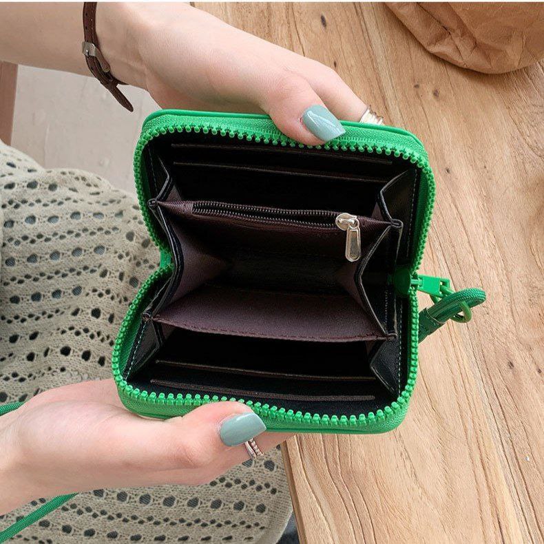 Infinity One-Zipper Wallet with Keychain & Neck Strap S1 code L:1001
