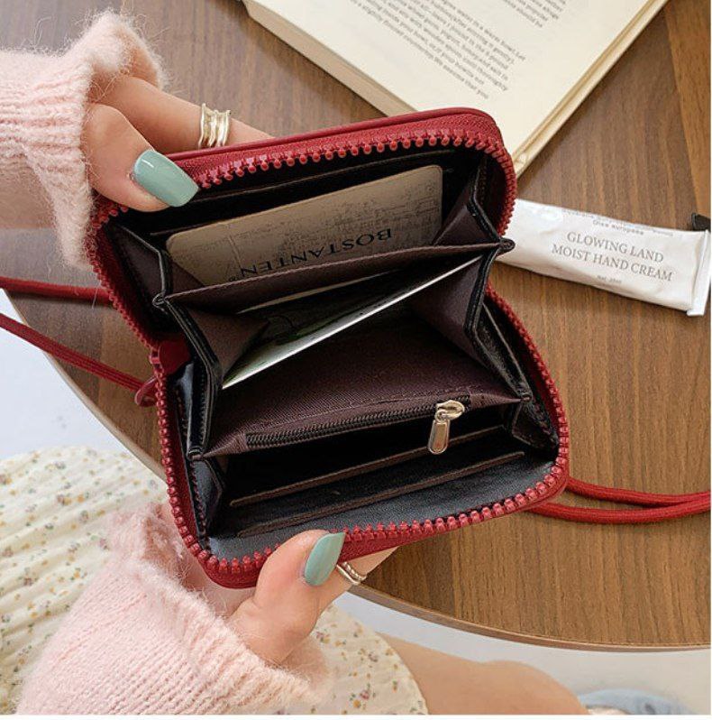 Infinity One-Zipper Wallet with Keychain & Neck Strap S1 code L:1001