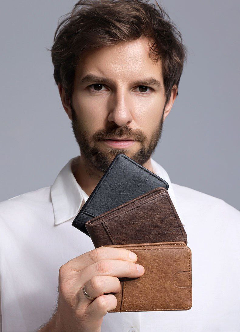 Compact Men’s Leather Wallet – Premium Quality & Smart Design S1 code:1693