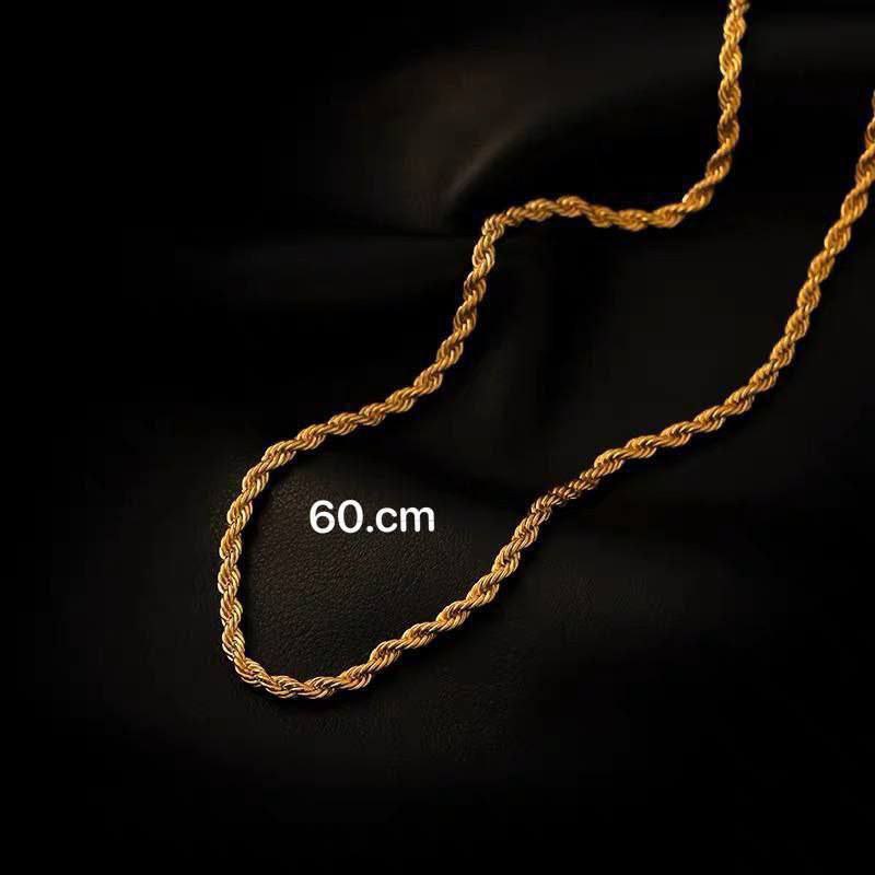 Gold-Plated Cuban Chain Necklace – 60 cm     S1