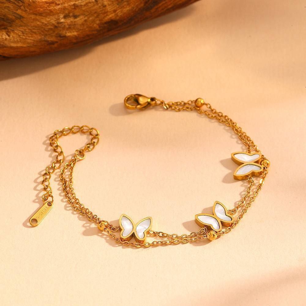 Butterfly Chain & Bracelet Set – Pure Stainless Steel 316    S1