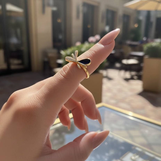 Pure 316 Stainless Steel Ring with Real Gold Plating    S1