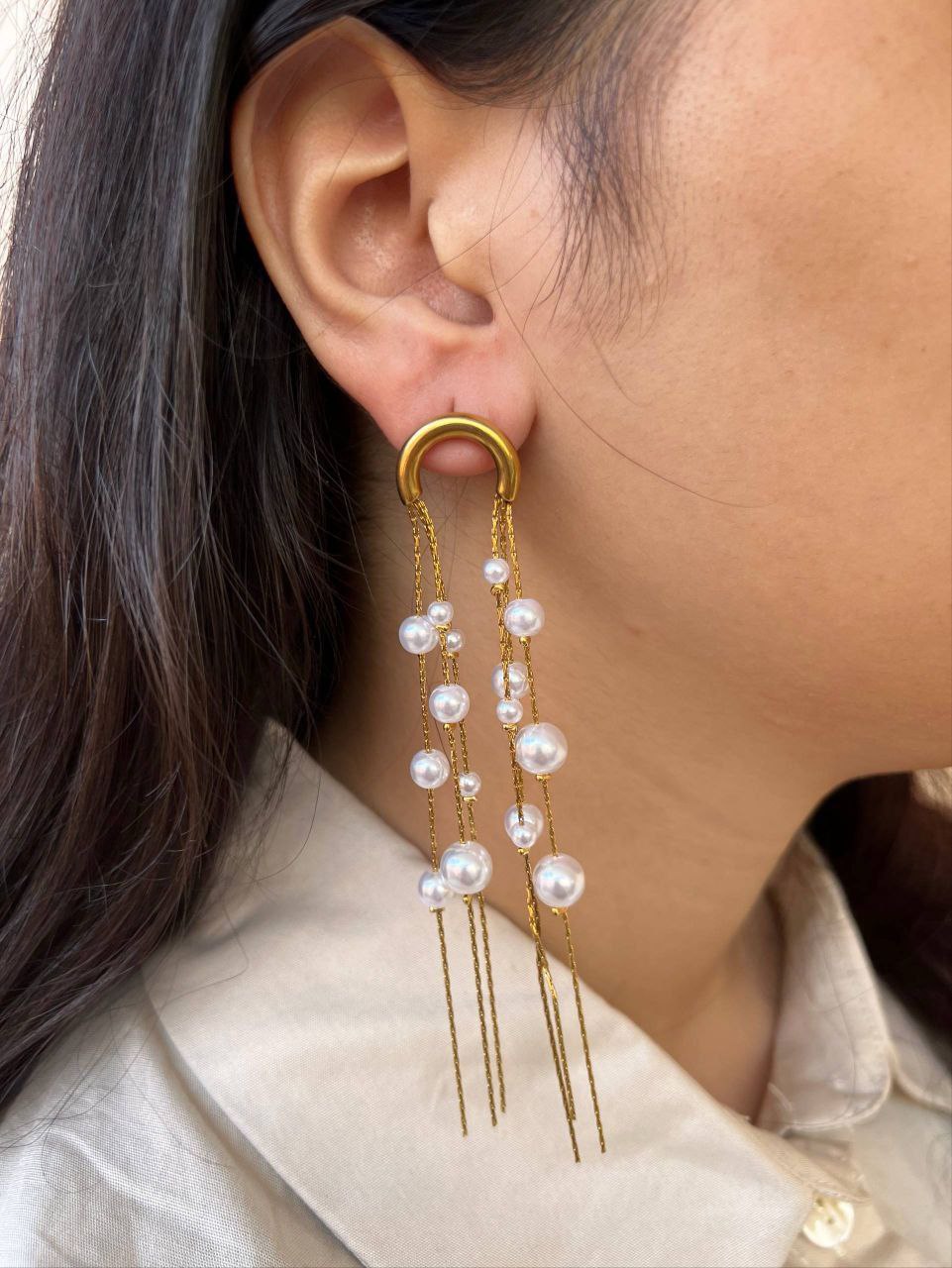 Hoop Hamsa Earring – Pure 316 Stainless Steel    S1
