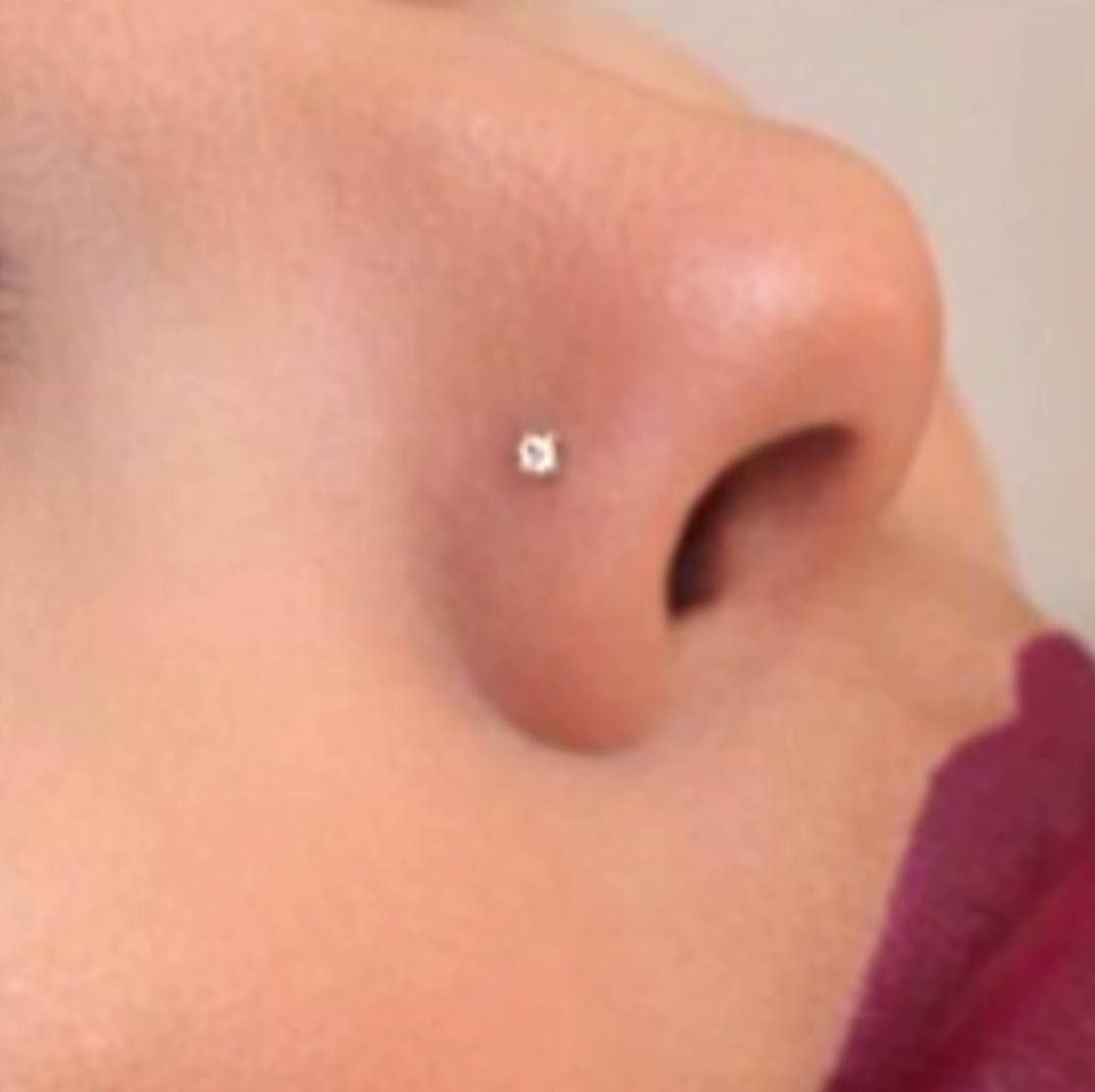 Nose Piercing Stainless Steel L-Shaped     S1